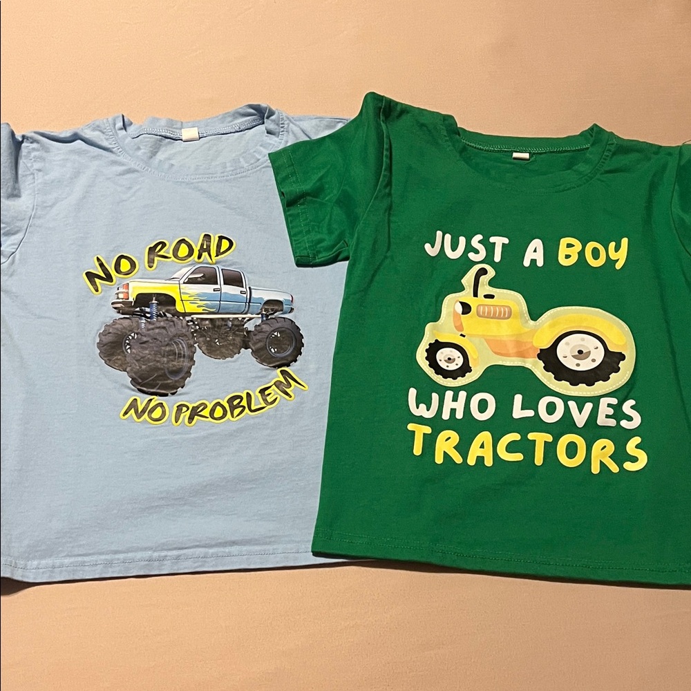 Boy Shirts Short Sleeve
Monster Truck, Tractor
